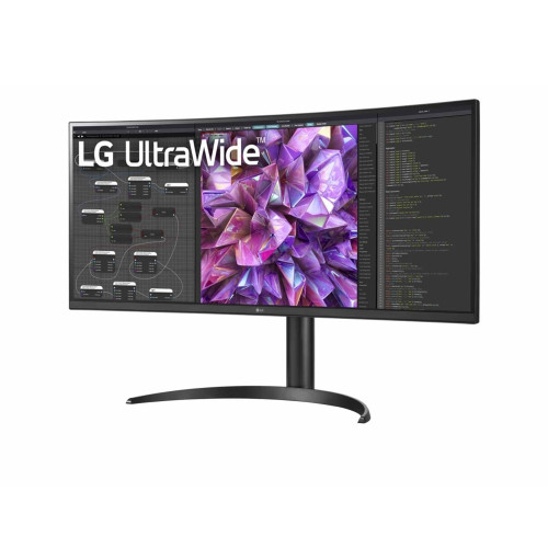 LG Ultrawide 34WQ75C-B 34" Curved IPS UltraWide Quad HD Height Adjustable Built in Speakers Monitor